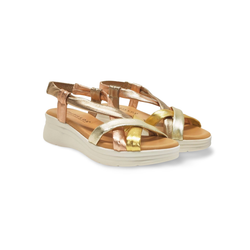 Sandalias Y Zue Pitillos 11291 piel dorado