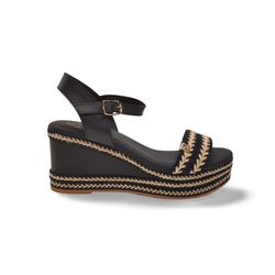 Sandalias Y Zue Popa ARAMBOL piel negro