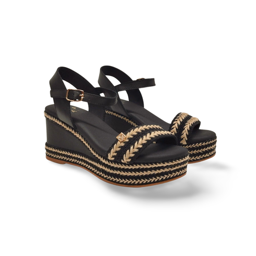 Sandalias Y Zue Popa ARAMBOL piel negro