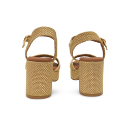Sandalias Y Zue Popa DAIRA textil beig