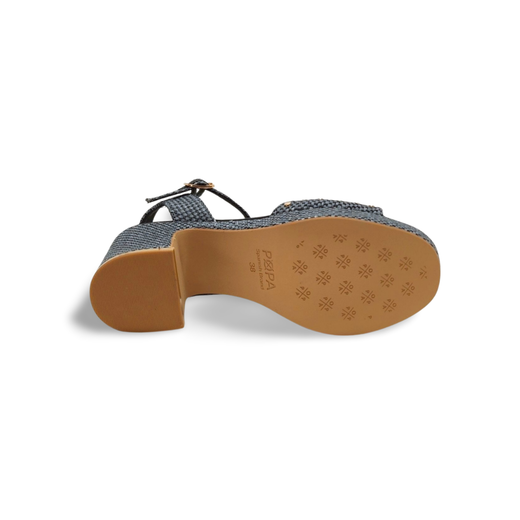 Sandalias Y Zue Popa DAIRA textil negro