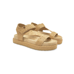 Sandalias Y Zue Popa NIANA textil beig