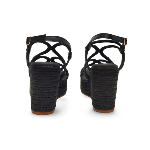 Sandalias Y Zue Popa RIBERA piel negro