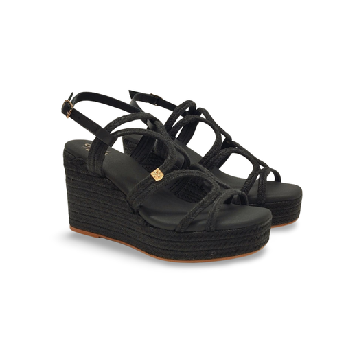 Sandalias Y Zue Popa RIBERA piel negro