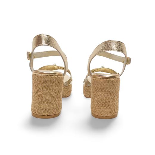 Sandalias Y Zue Popa VALVAS piel dorado