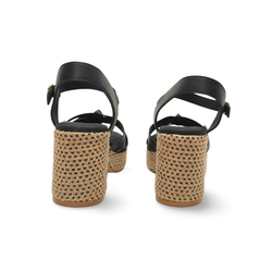 Sandalias Y Zue Popa VALVAS piel negro