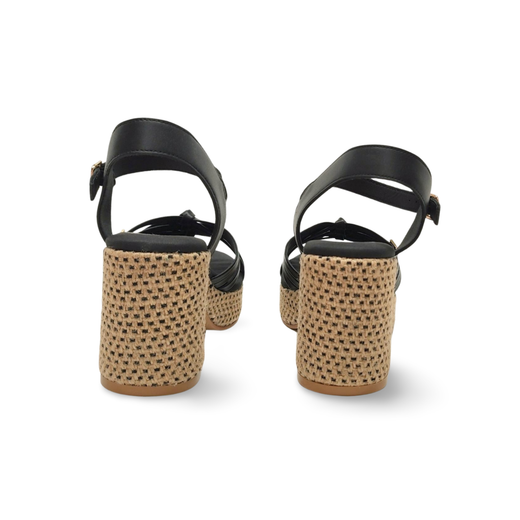 Sandalias Y Zue Popa VALVAS piel negro