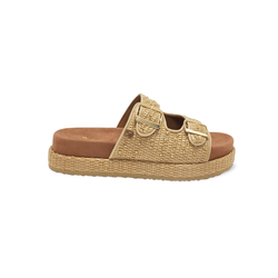 Sandalias Y Zue Popa XAGO textil beig