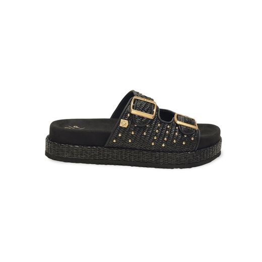 Sandalias Y Zue Popa XAGO textil negro