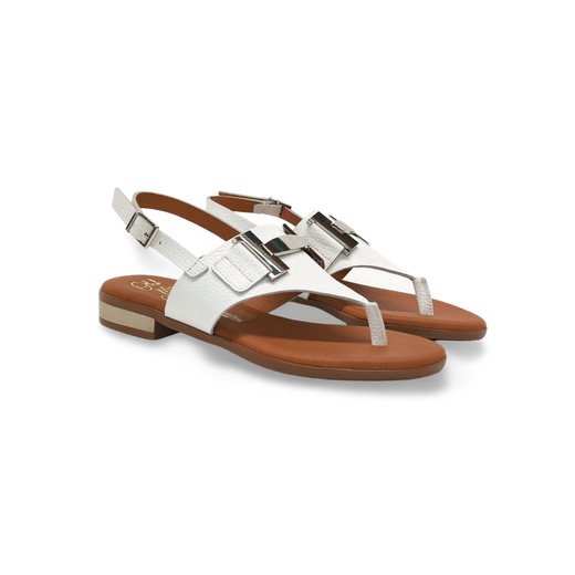 Sandalias Y Zue Sandals 5860 piel blanco