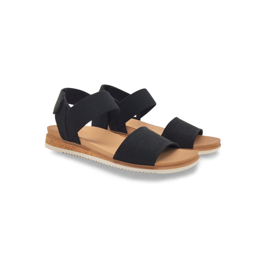 Sandalias Y Zue Skechers 114710 piel vegana negro