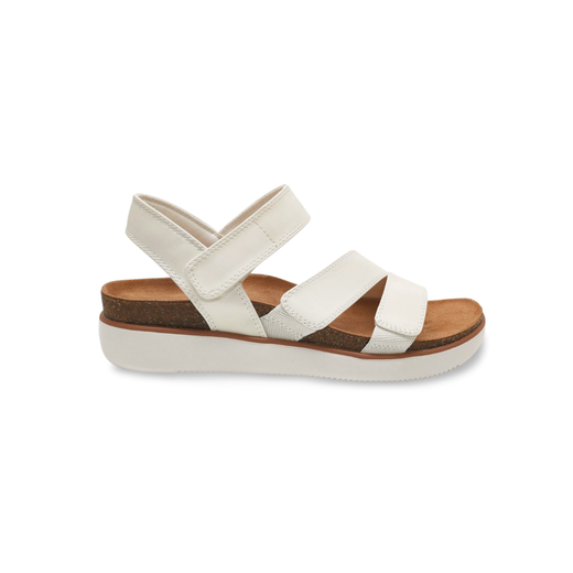 Sandalias Y Zue Skechers 163252 piel vegana blanco