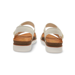 Sandalias Y Zue Skechers 163252 piel vegana blanco