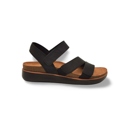 Sandalias Y Zue Skechers 163252 piel vegana negro