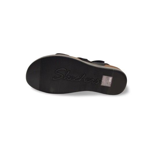 Sandalias Y Zue Skechers 163252 piel vegana negro