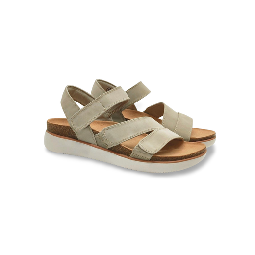 Sandalias Y Zue Skechers 163252 piel vegana taupe