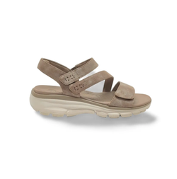 Sandalias Y Zue Skechers 163532 piel vegana taupe