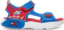 Sandalias Y Zue Skechers 402121 piel vegana marino