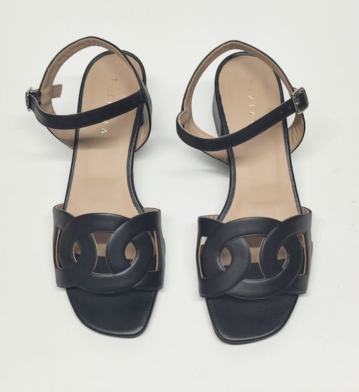 Sandalias Y Zue Tiziana 1242 piel negro