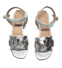 Sandalias Y Zue Tiziana 1242 piel plateado