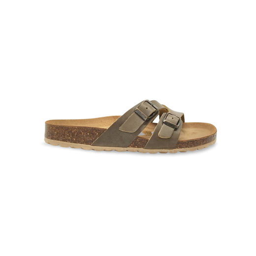 Sandalias Y Zue Tiziana DIANA piel kaki