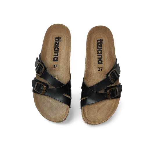 Sandalias Y Zue Tiziana DIANA piel negro