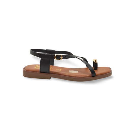 Sandalias Y Zue Tiziana SALOME piel negro