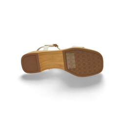 Sandalias Y Zue Unisa IRITA piel blanco