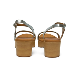 Sandalias Y Zue Unisa IRITA piel plateado