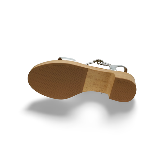 Sandalias Y Zue Unisa IRITA piel plateado