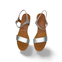 Sandalias Y Zue Unisa IRITA piel plateado