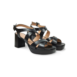 Sandalias Y Zue Unisa NOLAV piel negro