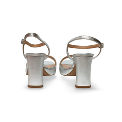 Sandalias Y Zue Unisa SORO piel plateado