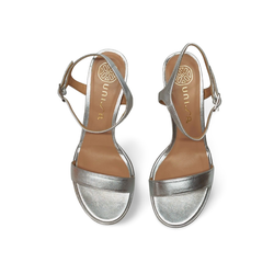 Sandalias Y Zue Unisa SORO piel plateado