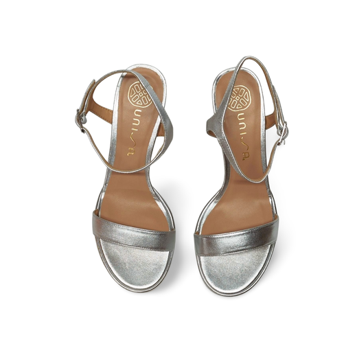 Sandalias Y Zue Unisa SORO piel plateado