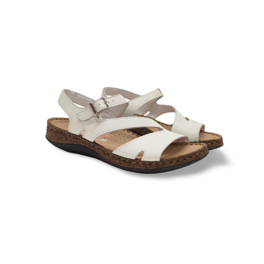 Sandalias Y Zue Walk & Fly 35580 piel blanco