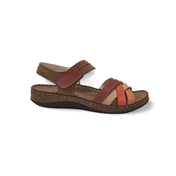 Sandalias Y Zue Walk & Fly 43170 piel rojo