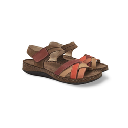 Sandalias Y Zue Walk & Fly 43170 piel rojo