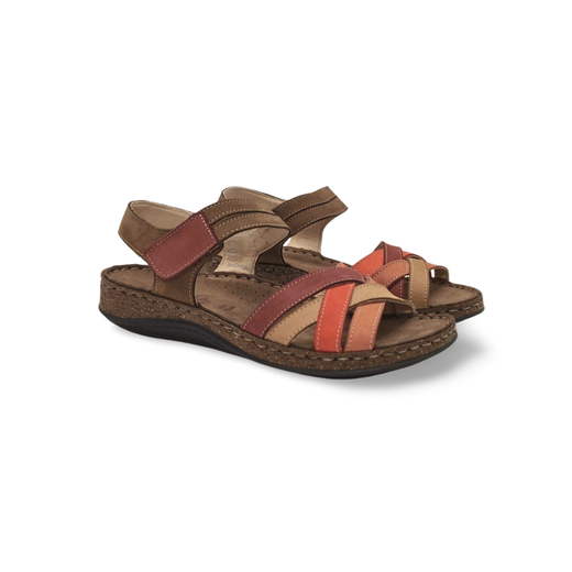 Sandalias Y Zue Walk & Fly 43170 piel rojo