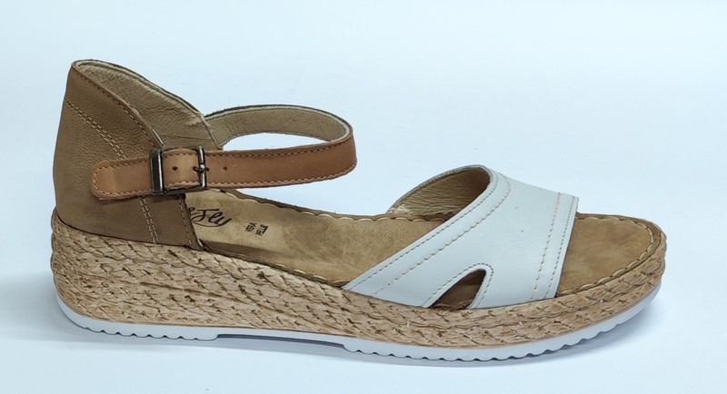 Sandalias Y Zue Walk Fly 47370 piel blanco Calzados dima