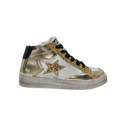 Sneakers Asso 18120 piel vegana dorado