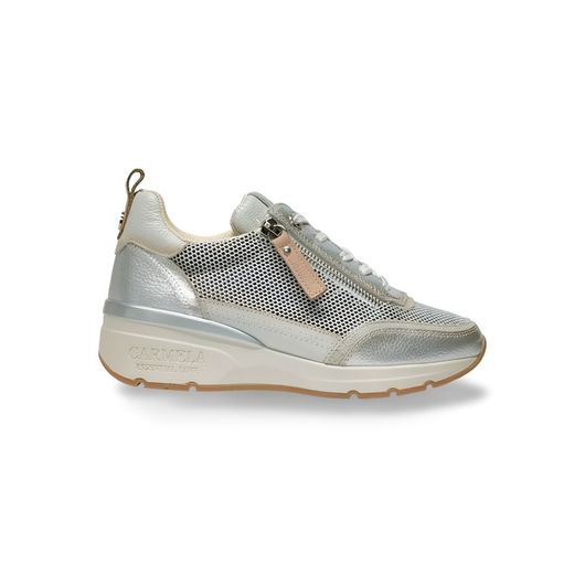 Sneakers Carmela 162283 piel plateado