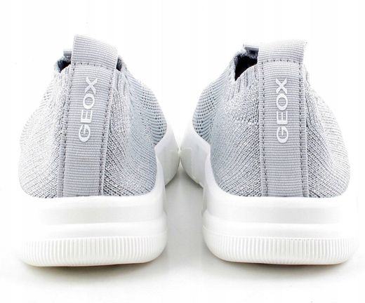 Sneakers Geox J25BLE nilon plateado