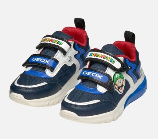 Sneakers Geox J46LBI textil marino