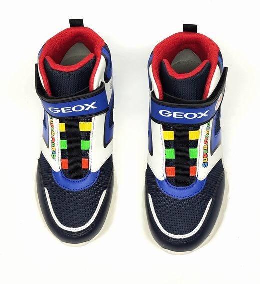 Sneakers Geox J46LBJ piel vegana marino