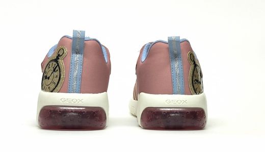 Sneakers Geox J46M4E piel vegana fucsia