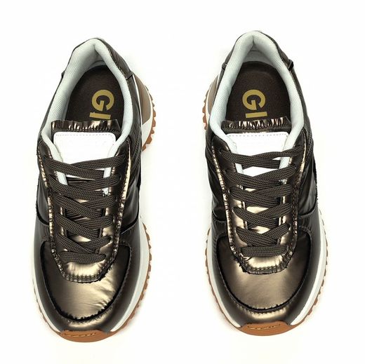 Sneakers Gioseppo 73739 textil bronce