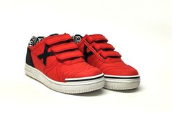 Sneakers Munich G3 26 piel vegana rojo