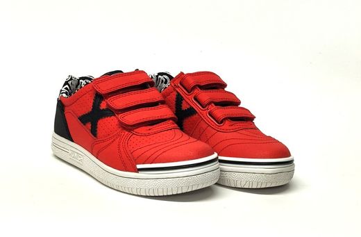 Sneakers Munich G3 26 piel vegana rojo