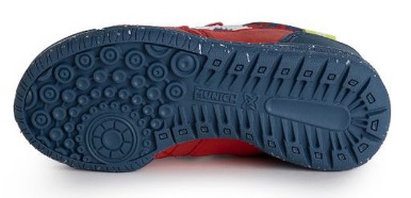 Sneakers Munich G3 INDOOR 60 piel vegana rojo — Calzados dima